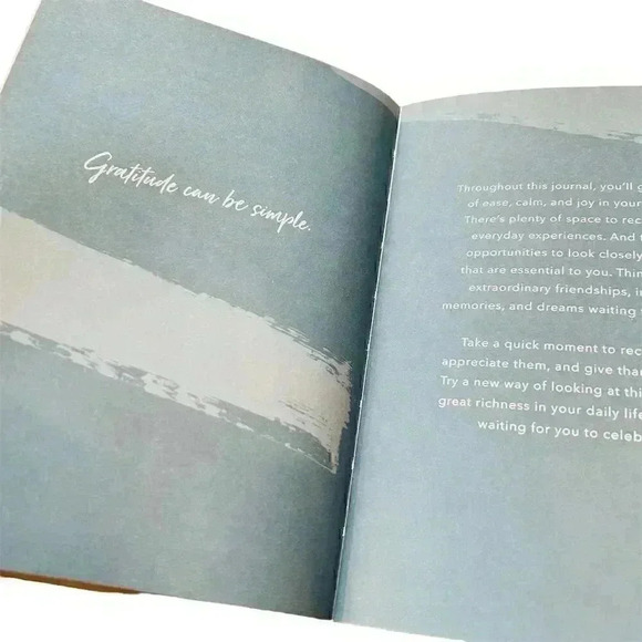 Simply Grateful Journal Green Inspired Daily Gratitude Inspirational Quotes - Picture 5 of 5